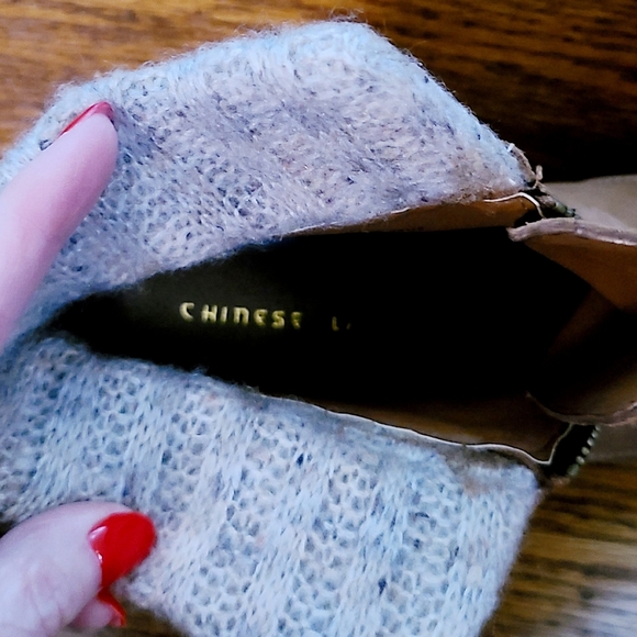 👀50% OFF👢NWT ‼️ Chinese Laundry Suede Boots with Knit Cuff - Picture 12 of 12